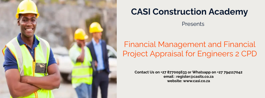 Financial Management and Financial Project Appraisal for Engineers 2 CPD - Made with PosterMyWall